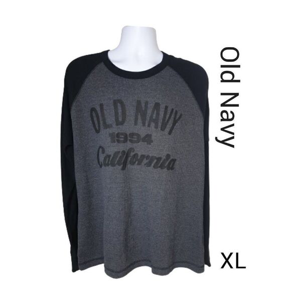 Men's Long Sleeve Thermal Top XL Loose Fit Old Navy California Graphic XL NWOT - Picture 1 of 6
